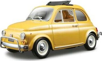 Bburago Fiat 500L 1968 Yellow 1:24 BBURAGO