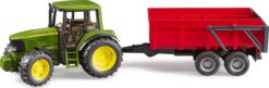 Bruder Traktor John Deere 6920 z czerwoną przyczepą (02057)