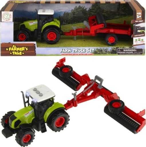NoboKids Traktor Brony Przyczepa Wały Farma Światło Dźwięk