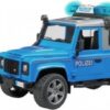 Bruder Land Rover Defender policyjny niebiesko srebrny z figurką policjanta i modułem 02802 (02597)
