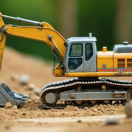 Model koparki – Funkcjonalna miniatura budowlana
