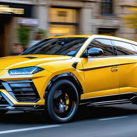 Lamborghini Urus Żółty: Sportowy SUV w intensywnym odcieniu
