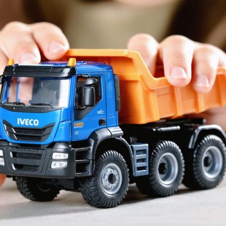 Zabawka Iveco: Solidna ciężarówka w rękach dziecka