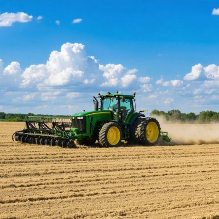 Traktor z siewnikiem: Kompletny zestaw do uprawy pola